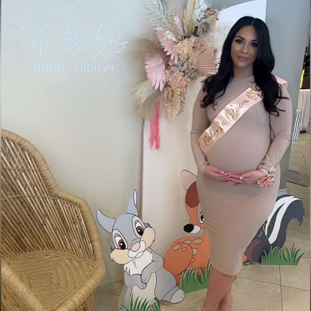 Midi maternity dress